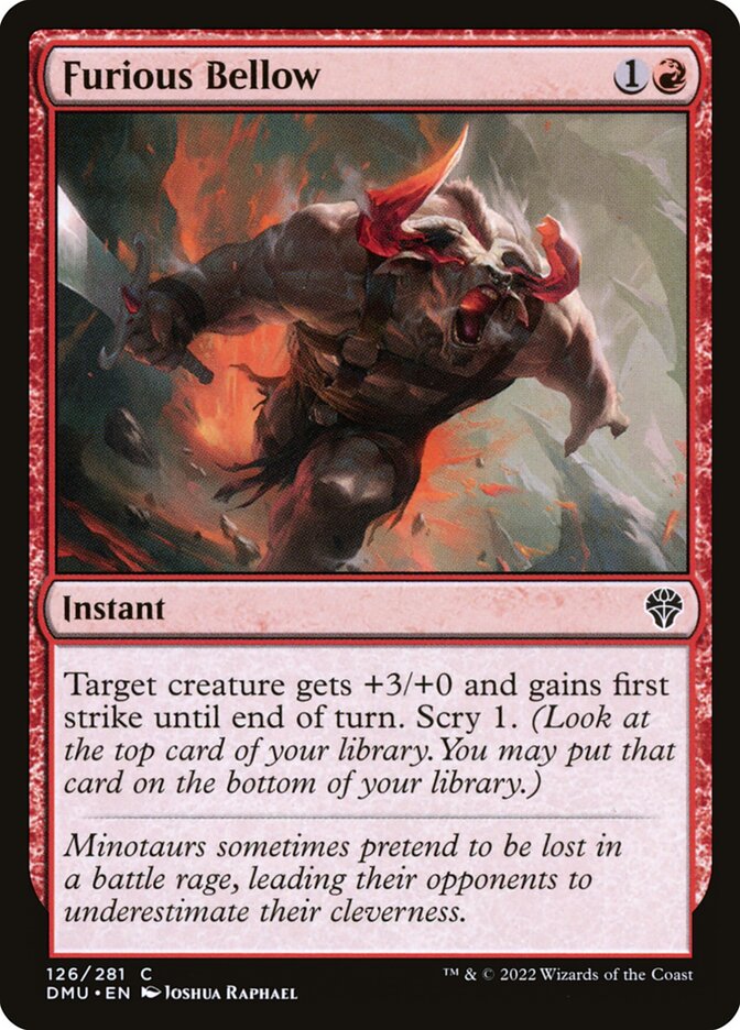 Furious Bellow - Dominaria United (Common) [DMU-126]
