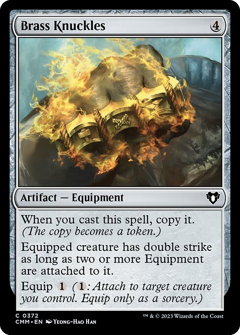 Brass Knuckles – Commander Masters (CMM-372) Magic: The Gathering card Main image