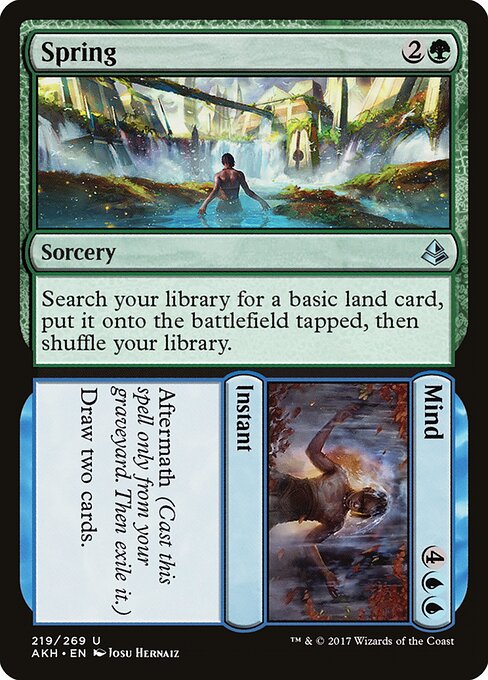 Spring // Mind – Amonkhet (AKH-219) Magic: The Gathering card