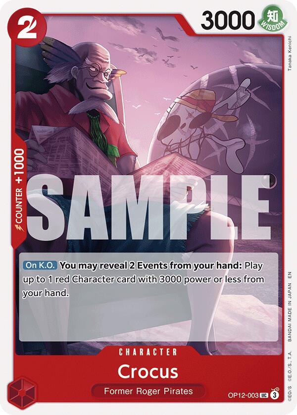 Crocus (OP12-003) - Legacy of the Master (Uncommon) [OP12-003] — one-piece card Hoofdafbeelding