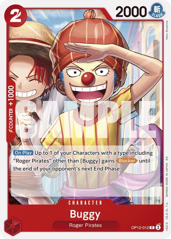 Buggy (OP12-012) - Legacy of the Master (Common) [OP12-012] — one-piece card