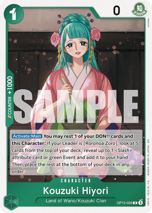 Kouzuki Hiyori (OP12-028) - Legacy of the Master (Rare) [OP12-028] — one-piece card Image principale du produit