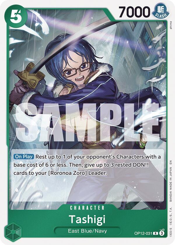Tashigi (OP12-031) (V.1) - Legacy of the Master (Rare) [OP12-031] — one-piece card Hauptbild