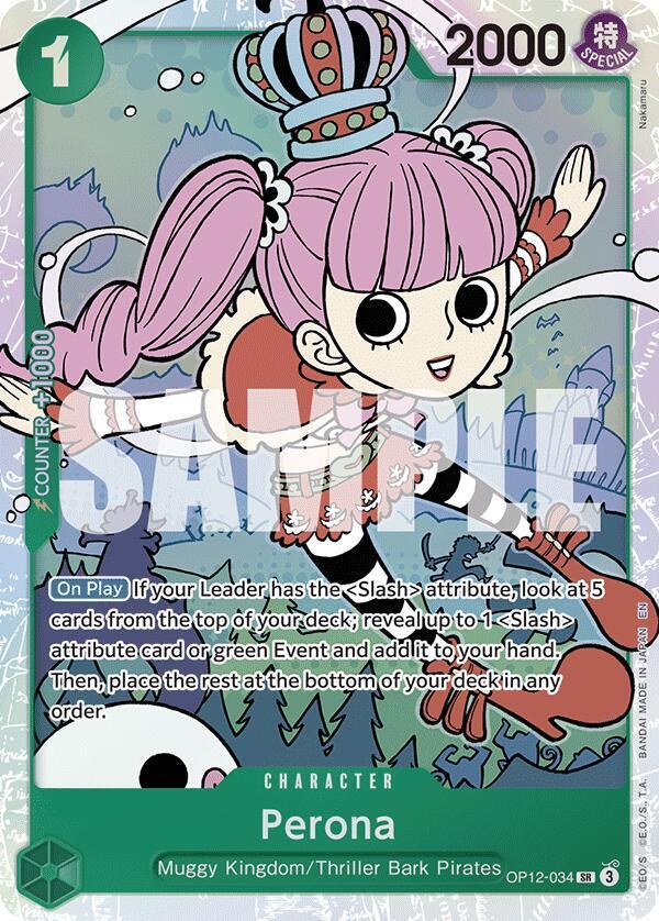 Perona (OP12-034) (V.1) - Legacy of the Master (Super Rare) [OP12-034] — one-piece card