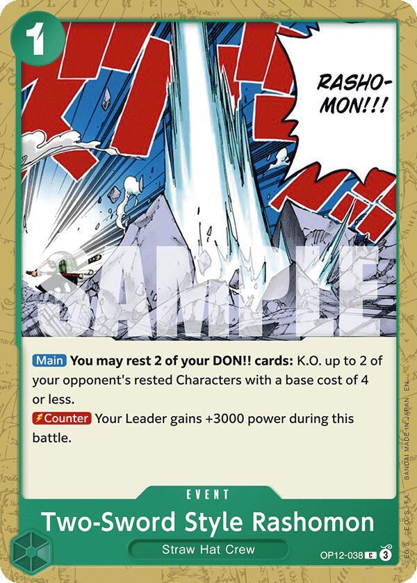 Two-Sword Style Rashomon (OP12-038) - Legacy of the Master (Common) [OP12-038] — one-piece card
