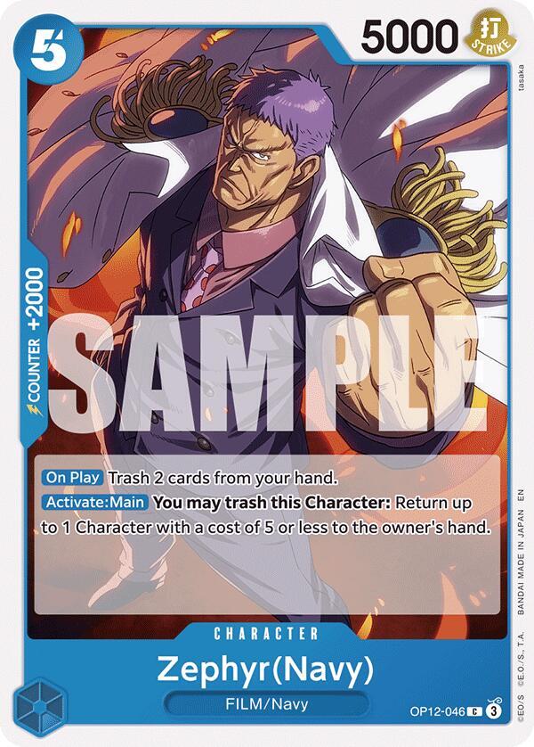 Zephyr(Navy) (OP12-046) - Legacy of the Master (Common) [OP12-046] — one-piece card