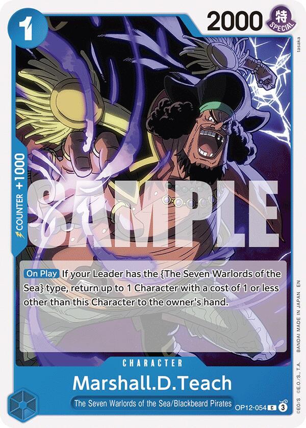 Marshall.D.Teach (OP12-054) - Legacy of the Master (Common) [OP12-054] — one-piece card