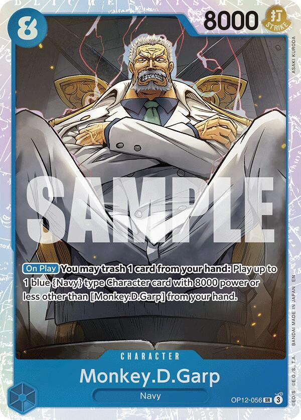 Monkey.D.Garp (OP12-056) (V.1) - Legacy of the Master (Super Rare) [OP12-056] — one-piece card