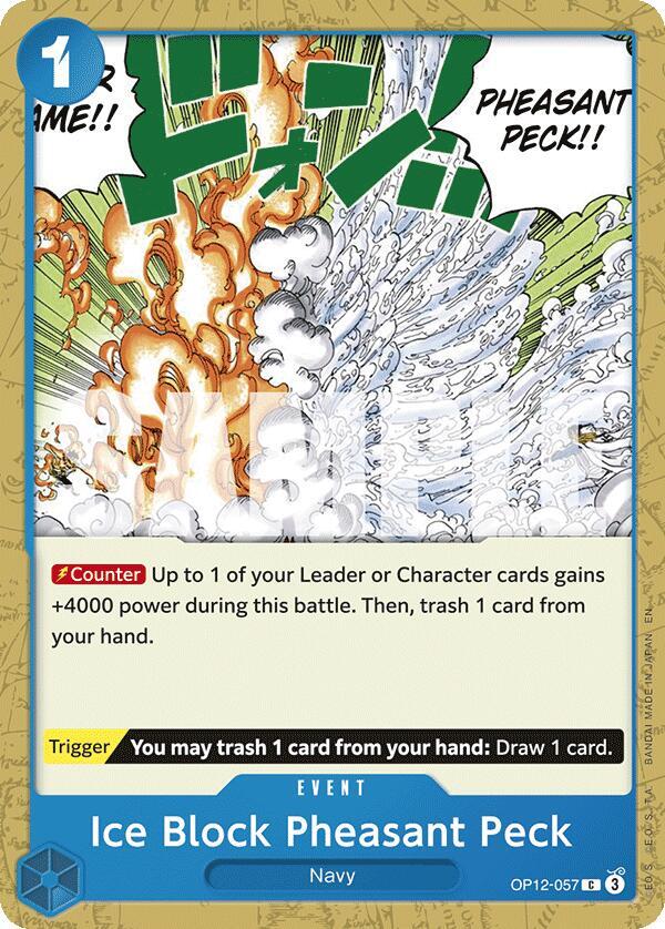Ice Block Pheasant Peck (OP12-057) - Legacy of the Master (Common) [OP12-057] — one-piece card