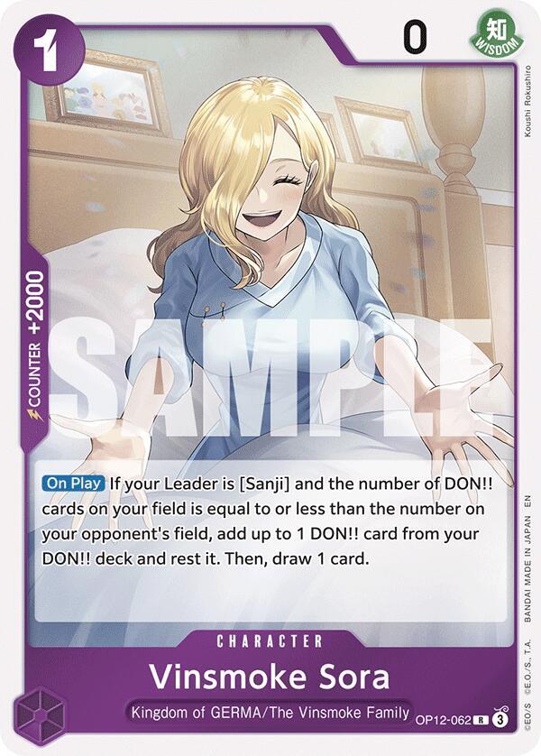 Vinsmoke Sora (OP12-062) - Legacy of the Master (Rare) [OP12-062] — one-piece card