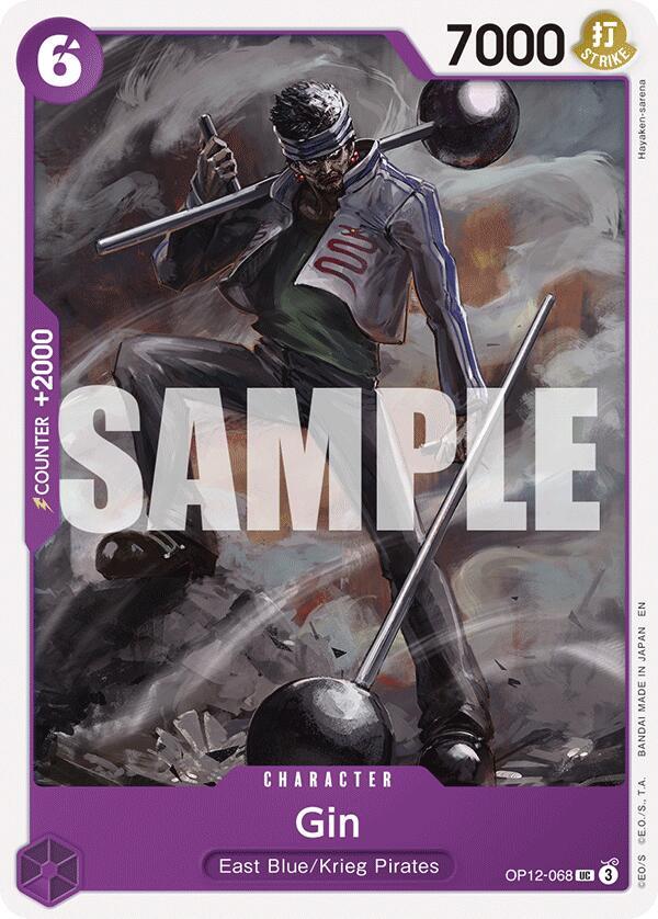 Gin (OP12-068) - Legacy of the Master (Uncommon) [OP12-068] — one-piece card