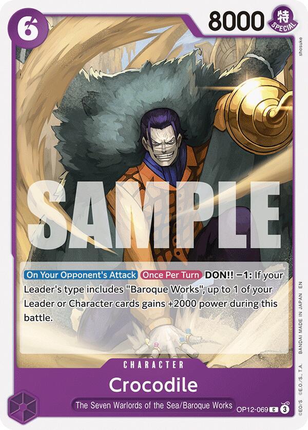 Crocodile (OP12-069) - Legacy of the Master (Common) [OP12-069] — one-piece card Imagen principal del producto