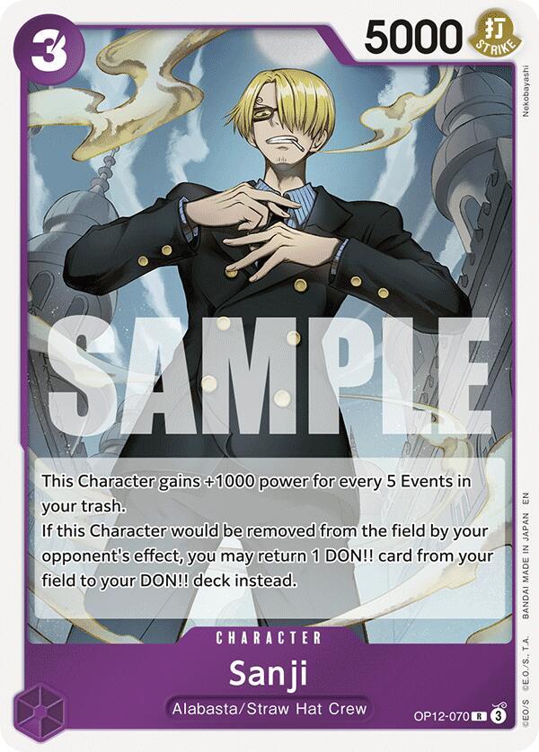 Sanji (OP12-070) (V.1) - Legacy of the Master (Rare) [OP12-070] — one-piece card Imagen principal del producto
