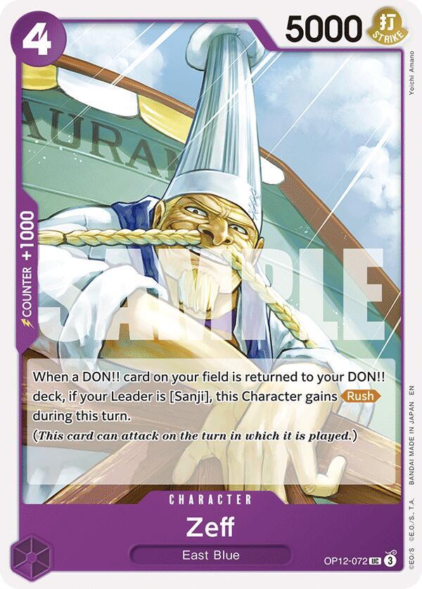 Zeff (OP12-072) - Legacy of the Master (Uncommon) [OP12-072] — one-piece card