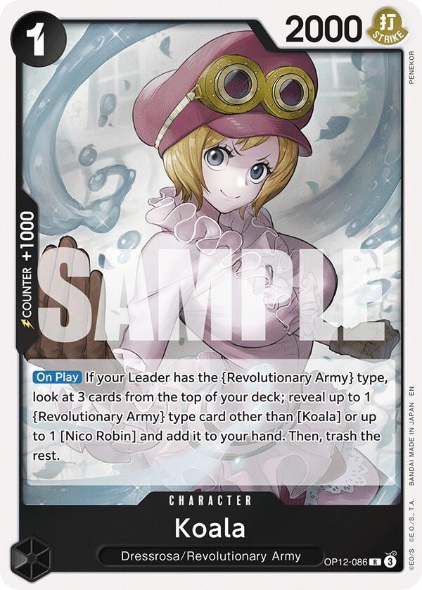 Koala (OP12-086) (V.1) - Legacy of the Master (Rare) [OP12-086] — one-piece card Hoofdafbeelding