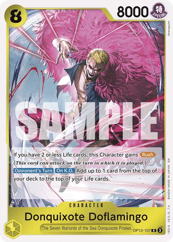 Donquixote Doflamingo (OP12-107) - Legacy of the Master (Rare) [OP12-107] — one-piece card Hauptbild