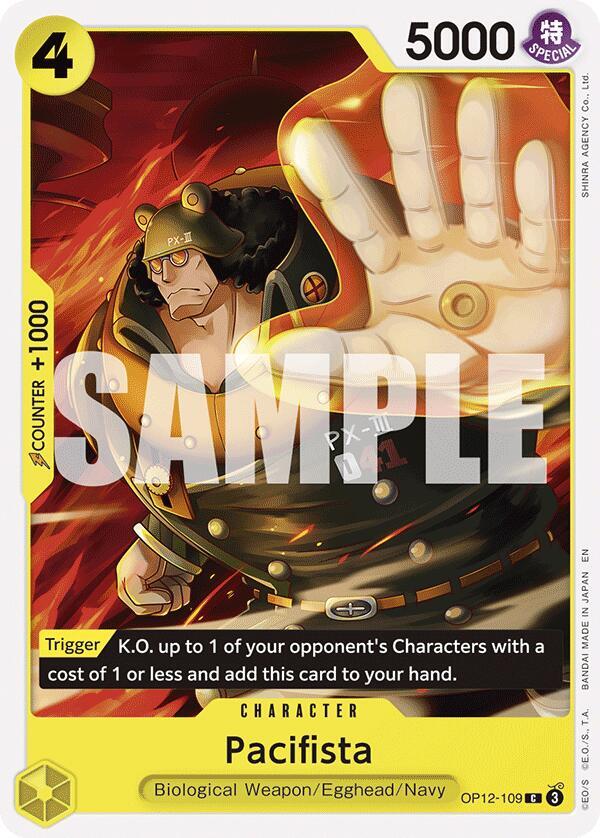 Pacifista (OP12-109) - Legacy of the Master (Common) [OP12-109] — one-piece card Hauptbild