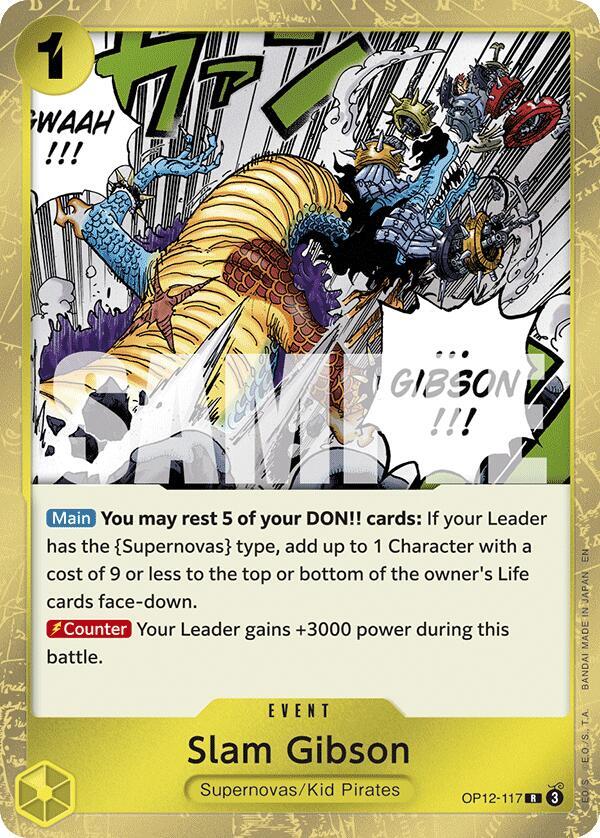 Slam Gibson (OP12-117) - Legacy of the Master (Rare) [OP12-117] — one-piece card