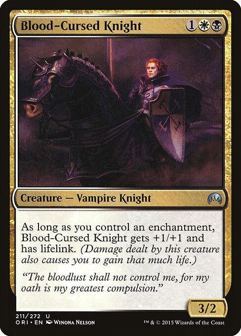 Blood-Cursed Knight – Magic Origins (ORI-211) Magic: The Gathering card