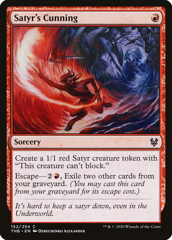 Satyr's Cunning - Theros Beyond Death (Common) [THB-152]