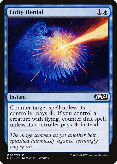 Lofty Denial – Core 2021 (M21-56) Magic: The Gathering card