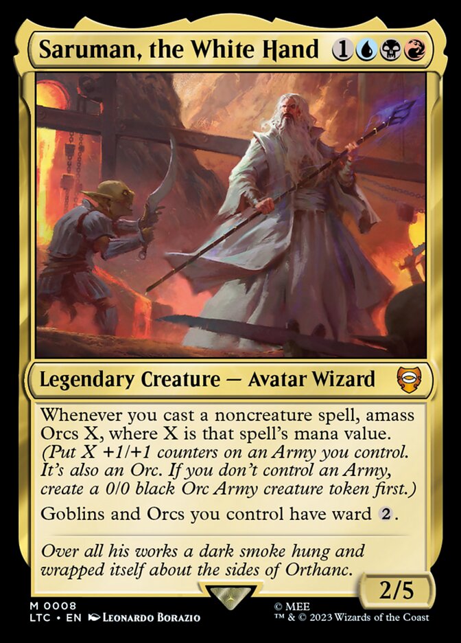 Saruman, the White Hand - Commander: The Lord of the Rings: Tales of Middle-earth (Mythic) [LTC-8] Hoofdafbeelding
