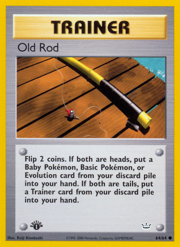 Old Rod – Neo Revelation 64 – Pokémon TCG single card Image principale du produit