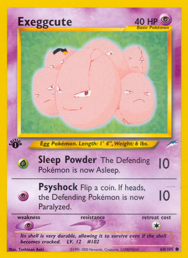 Exeggcute – Neo Destiny 64 – Pokémon TCG single card Hoofdafbeelding