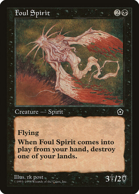 Foul Spirit – Portal Second Age (P02-73) Magic: The Gathering card | LC-REM-20260804-15339564400972-64b63e5f-b2cf-42c2-8111-1ebb9ed5ca33