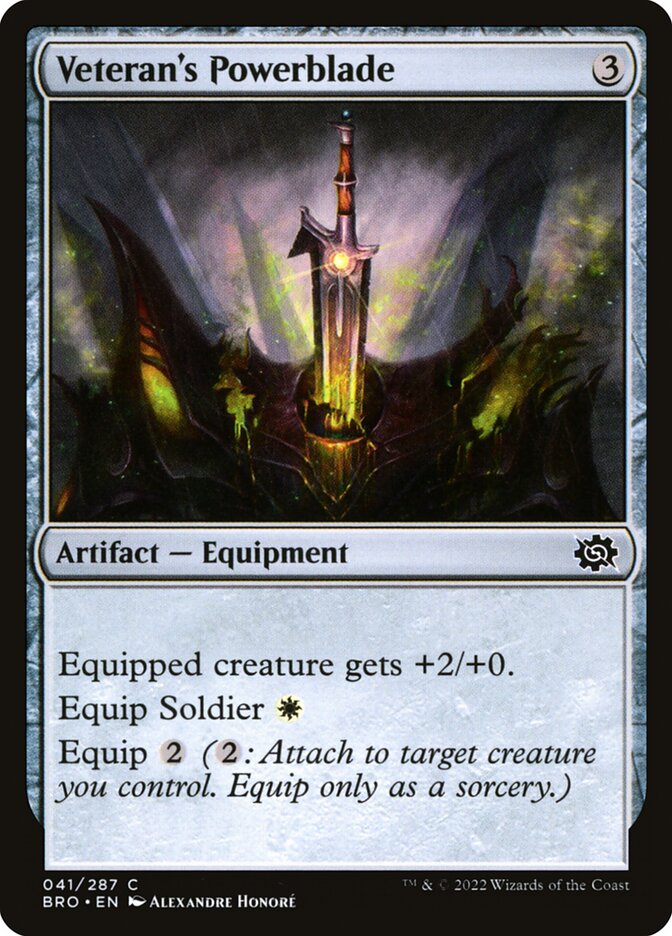 Veteran's Powerblade - The Brothers' War (Common) [BRO-41]