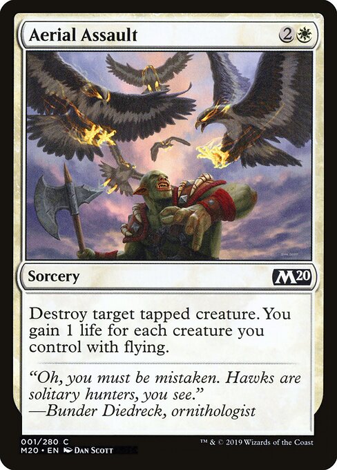 Aerial Assault – Core Set 2020 (M20-1) Magic: The Gathering kaart Hoofdafbeelding