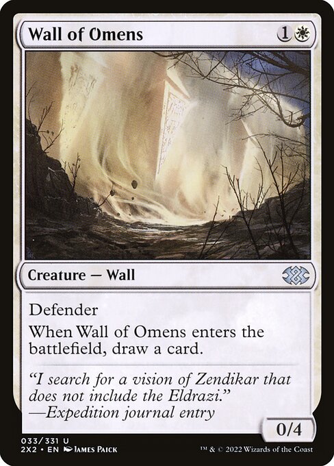 Wall of Omens – Double Masters 2022 (2X2-33) Magic: The Gathering card | LC-REM-20260804-15151585558860-6504e634-d8cd-41bc-978d-769431bd896d Immagine principale del prodotto