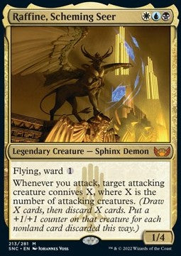 Raffine, Scheming Seer - Streets of New Capenna (Mythic) [SNC-213] Hoofdafbeelding