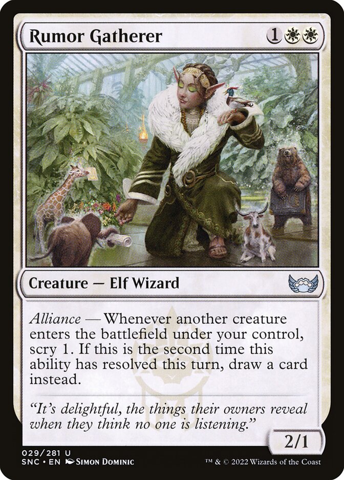 Rumor Gatherer - Streets of New Capenna (Uncommon) [SNC-29] Main image