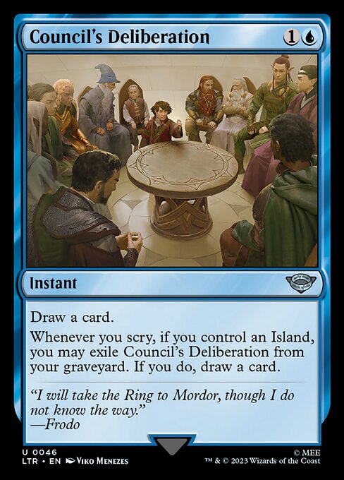 Council's Deliberation – The Lord of the Rings: Tales of Middle-earth (LTR-46) Magic: The Gathering card | LC-REM-20260804-15150950941004-651503a2-5d1e-408a-9cdc-0cee05ab3ef0