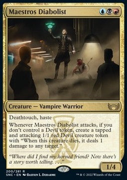 Maestros Diabolist - Streets of New Capenna (Rare) [SNC-200] Hover Image