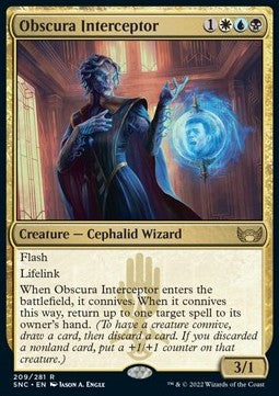 Obscura Interceptor - Streets of New Capenna (Rare) [SNC-209] Hover Image