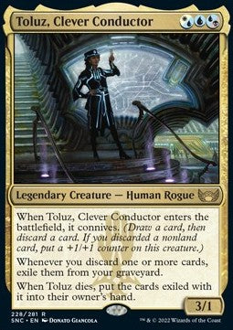 Toluz, Clever Conductor - Streets of New Capenna (Rare) [SNC-228]