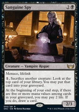 Sanguine Spy - Streets of New Capenna (Rare) [SNC-93] Hauptbild