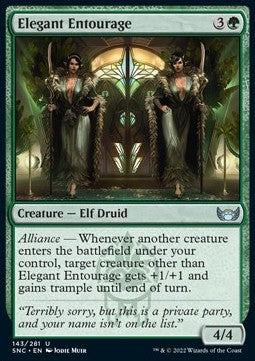 Elegant Entourage - Streets of New Capenna (Uncommon) [SNC-143] Imagen principal del producto