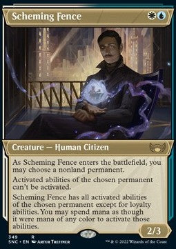 Scheming Fence (V.1) - Streets of New Capenna: Extras (Rare) [XSNC-349]