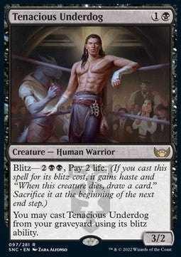 Tenacious Underdog - Streets of New Capenna (Rare) [SNC-97] Imagen principal del producto