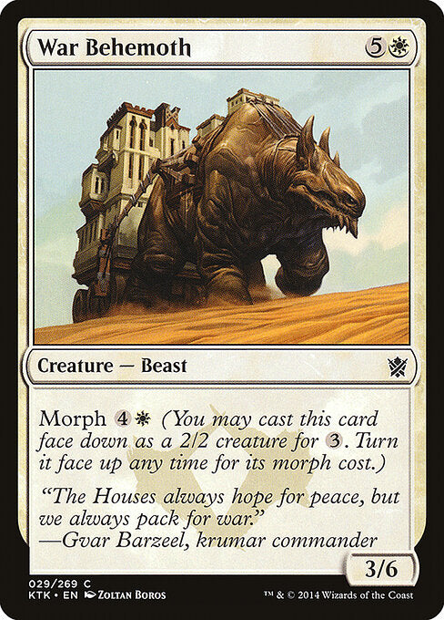 War Behemoth – Khans of Tarkir (KTK-29) Magic: The Gathering card | LC-REM-20260804-15359431967052-652109b9-d607-42b6-945d-0c0dd5bba89c Hauptbild