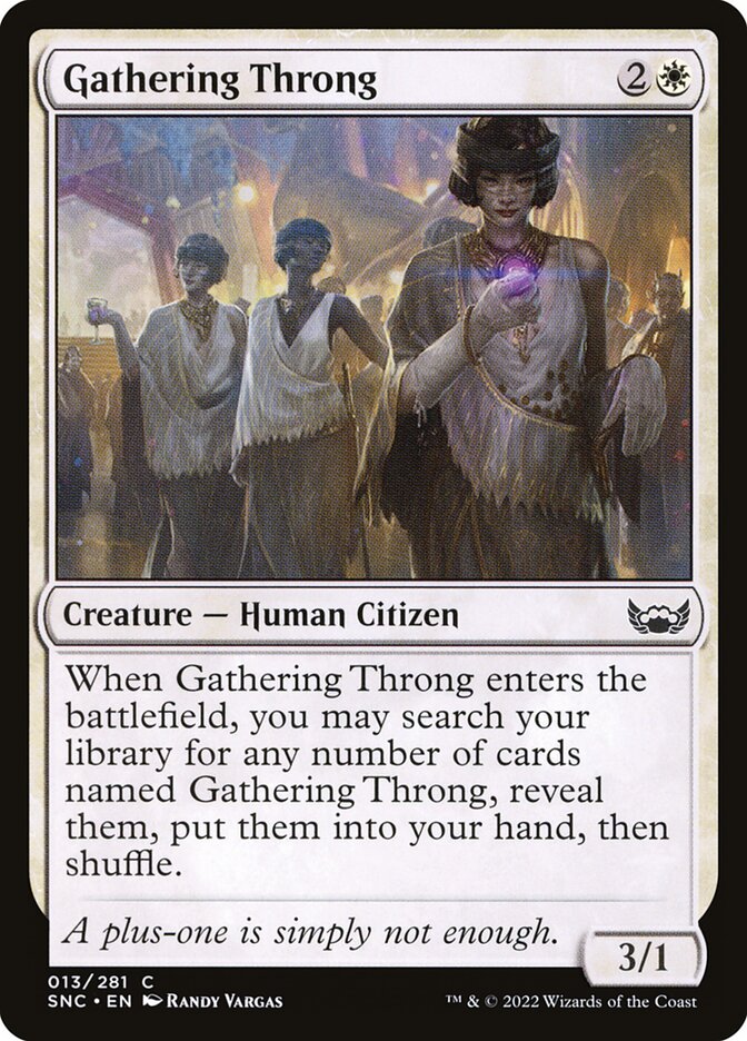 Gathering Throng - Streets of New Capenna (Common) [SNC-13] Main image