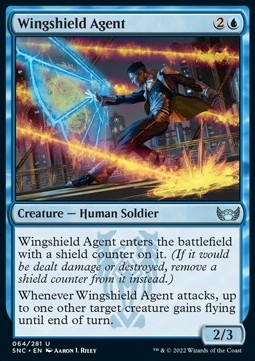 Wingshield Agent - Streets of New Capenna (Uncommon) [SNC-64] Imagen principal del producto