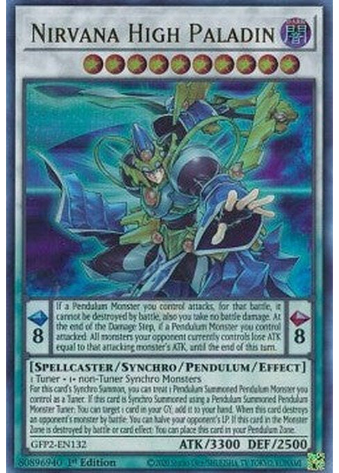 Nirvana High Paladin — Ghosts From the Past: The 2nd Haunting (GFP2-132) Yu-Gi-Oh! card Hauptbild