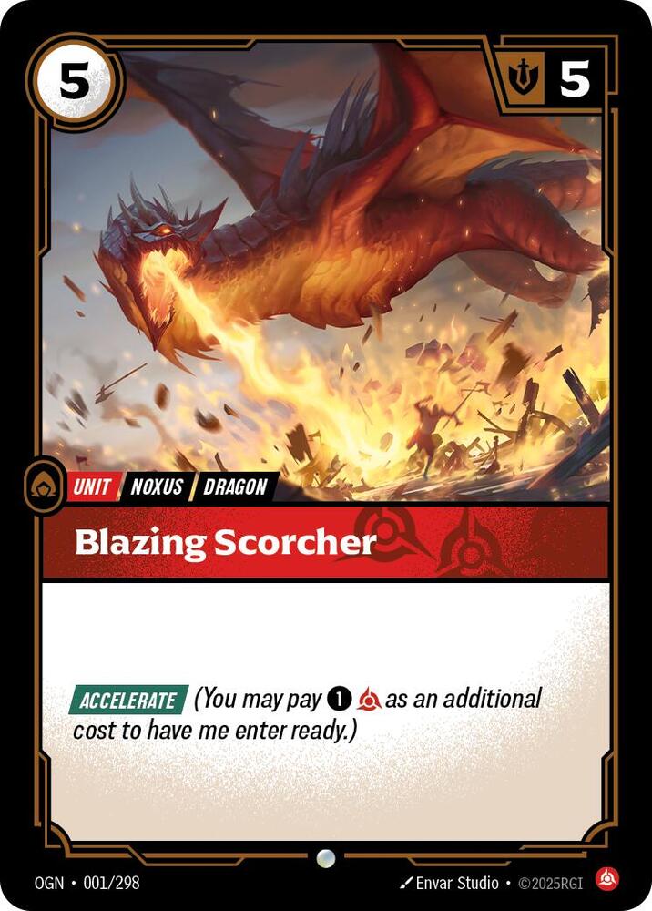 Blazing Scorcher - Origins (Common) [OGN-001] — riftbound card