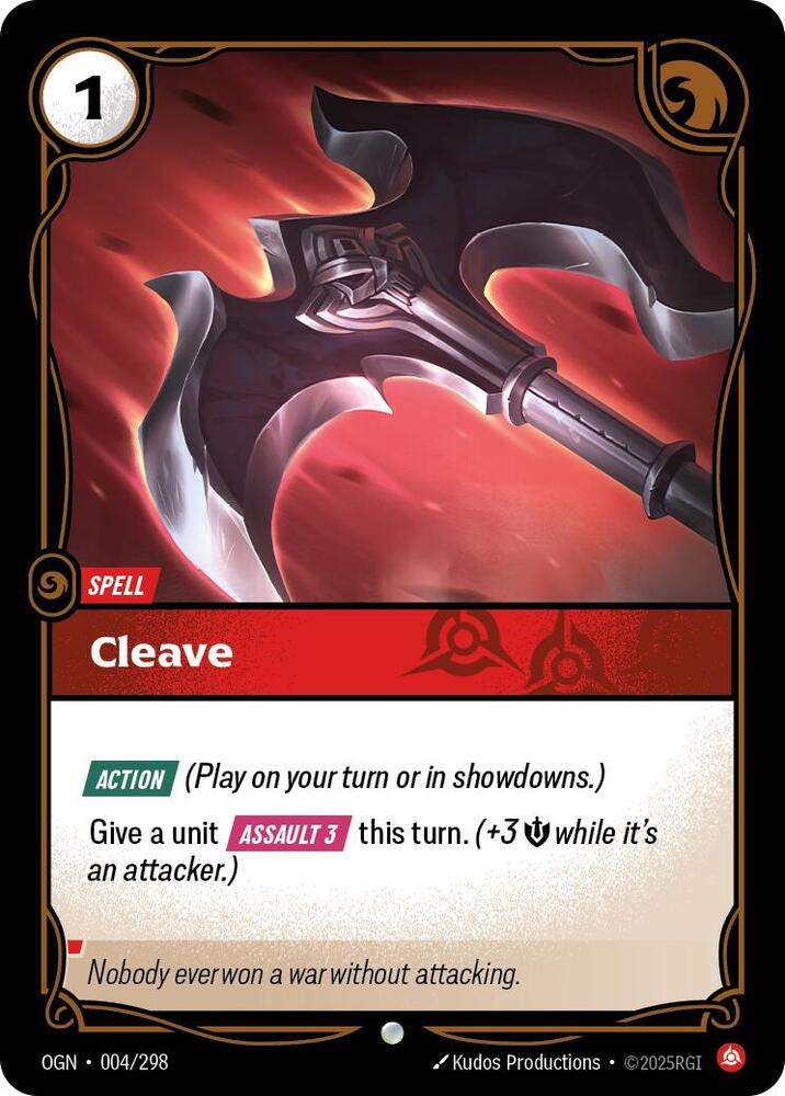 Cleave - Origins (Common) [OGN-004] — riftbound card