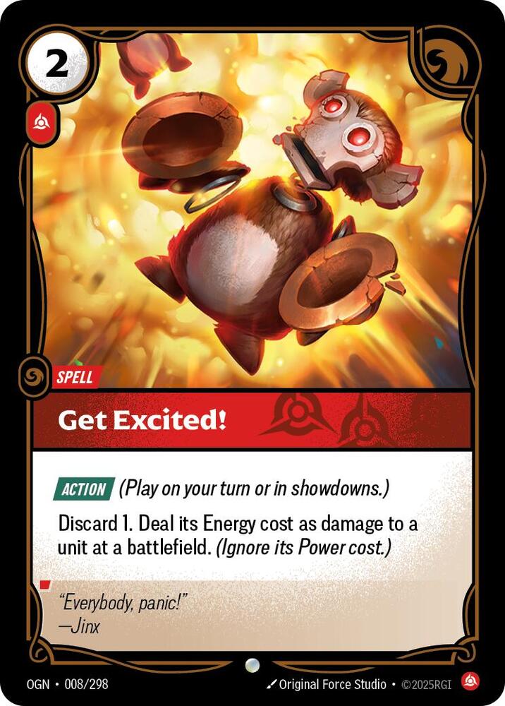 Get Excited! - Origins (Common) [OGN-008] — riftbound card