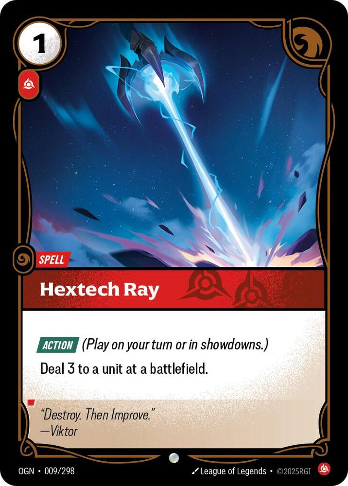 Hextech Ray - Origins (Common) [OGN-009] — riftbound card